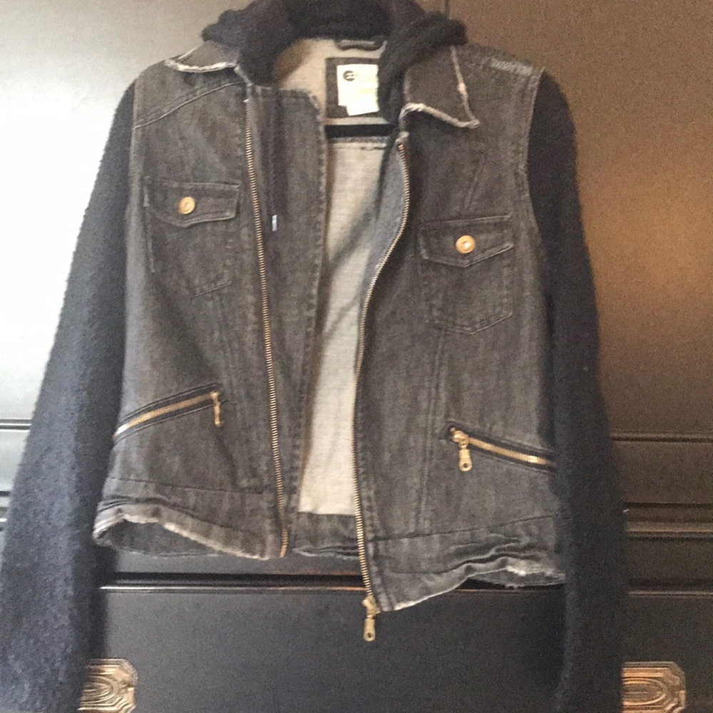 Black Billa Bong jean jacket.